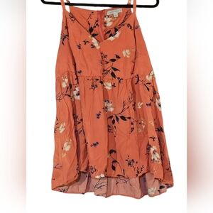 Floral Orange Camisole Top
